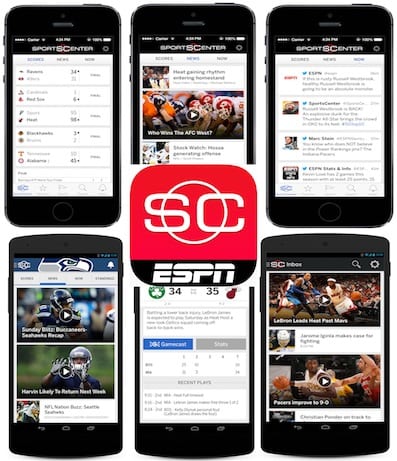 The new SportsCenter apps